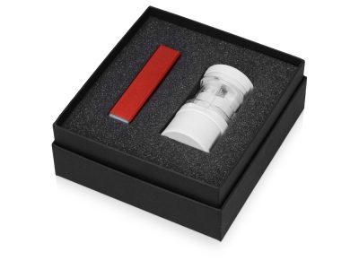 Подарочный набор Charge с адаптером и зарядным устройством, красный — 700311.01_2, изображение 2