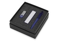 Подарочный набор Space Pro с флешкой, ручкой и зарядным устройством, синий — 700339.02_2, изображение 2