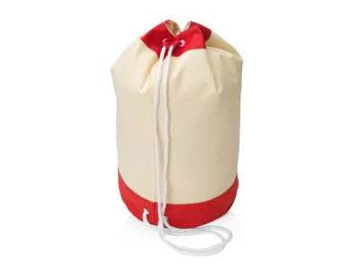 Рюкзак-мешок Indiana хлопковый, 180гр, натуральный/красный — 619551_2, изображение 2
