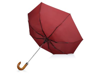 Зонт складной Cary, полуавтоматический, 3 сложения, с чехлом, бордовый — 979078_2, изображение 3