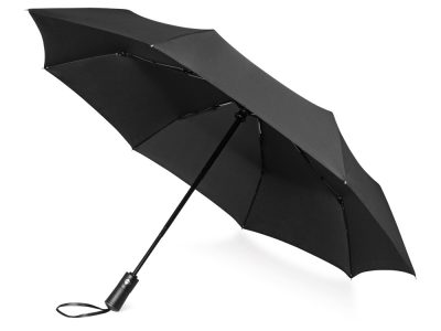 Зонт складной Ontario, автоматический, 3 сложения, с чехлом, черный — 979047_2, изображение 1
