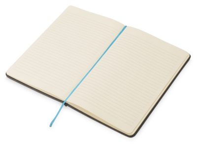 Блокнот Color линованный А5 в твердой обложке с резинкой, серый/синий — 787002_2, изображение 2