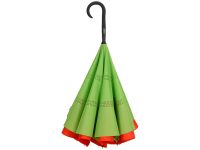Зонт-трость наоборот Inversa, полуавтомат, оранжевый/зеленое яблоко — 989023_2, изображение 3