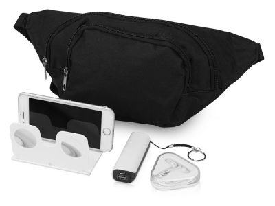 Подарочный набор Virtuality с 3D очками, наушниками, зарядным устройством и сумкой, белый — 700355_2, изображение 1