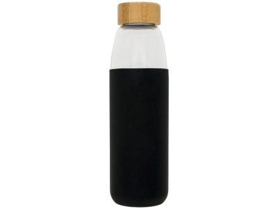 Стеклянная спортивная бутылка Kai с деревянной крышкой и объемом 540 мл, черный — 10055000_2, изображение 2
