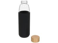 Стеклянная спортивная бутылка Kai с деревянной крышкой и объемом 540 мл, черный — 10055000_2, изображение 3
