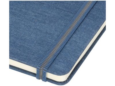 Блокнот Jeans формата A5 из ткани, светло-синий — 10732100_2, изображение 4