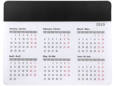 Коврик для мыши Chart с календарем — 13496500_2, изображение 2