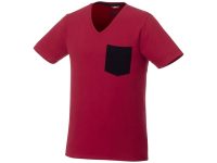 Мужская футболка Gully с коротким рукавом и кармашком, темно-красный/темно-синий, изображение 1