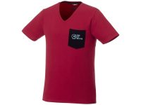 Мужская футболка Gully с коротким рукавом и кармашком, темно-красный/темно-синий, изображение 4