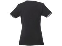 Женская футболка Elbert с коротким рукавом, черный/серый меланж/белый, изображение 2