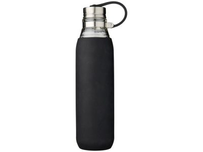 Стеклянная спортивная бутылка Oasis объемом 650 мл, черный — 10059100_2, изображение 2