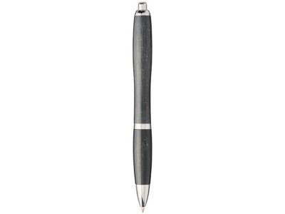 Шариковая ручка Nash из пшеничной соломы с хромированным наконечником, черный — 10737900_2, изображение 2