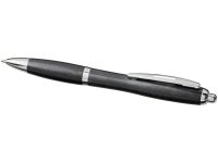 Шариковая ручка Nash из пшеничной соломы с хромированным наконечником, черный — 10737900_2, изображение 3