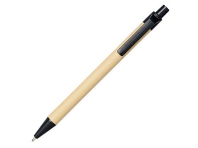 Шариковая ручка Berk из переработанного картона и кукурузного пластика, натуральный/черный — 10738400_2, изображение 1