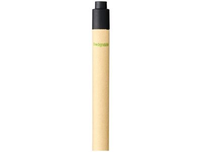 Шариковая ручка Berk из переработанного картона и кукурузного пластика, натуральный/черный — 10738400_2, изображение 4