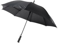 23-дюймовый ветрозащитный полуавтоматический зонт Bella, черный, изображение 1