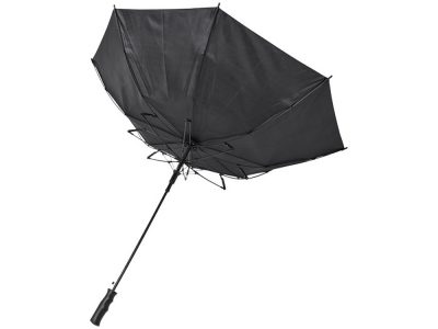 23-дюймовый ветрозащитный полуавтоматический зонт Bella, черный, изображение 4