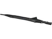 23-дюймовый ветрозащитный полуавтоматический зонт Bella, черный, изображение 5