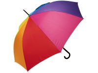 23-дюймовый ветрозащитный полуавтоматический зонт Sarah,  радужный, изображение 3
