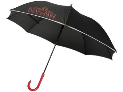 23-дюймовый ветрозащитный полуавтоматический зонт Felice, красный — 10940404_2, изображение 6