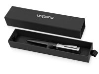 Ручка шариковая Ungaro модель Ovieto в футляре, черный/серебристый, изображение 6