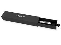 Ручка шариковая Ungaro модель Ovieto в футляре, черный/серебристый, изображение 7