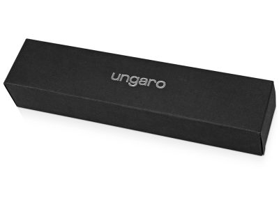 Ручка шариковая Ungaro модель Ovieto в футляре, черный/серебристый, изображение 8