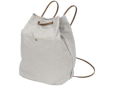 Рюкзак со шнурками Harper из хлопчатобумажной парусины, светло-серый, изображение 1