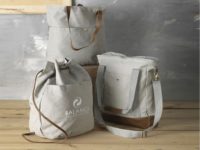 Рюкзак со шнурками Harper из хлопчатобумажной парусины, светло-серый, изображение 4