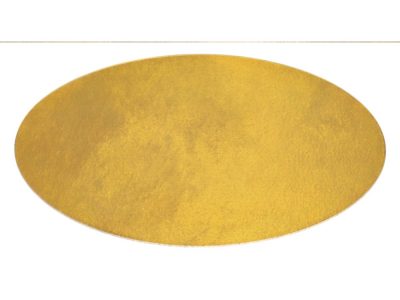 Значок металлический Овал, золотистый, изображение 5