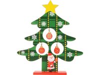 Декоративная елочка c игрушками и Дед-морозом, изображение 2