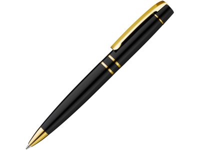 Ручка шариковая металлическая VIP GO, черный/золотистый, изображение 1