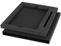 Подарочная коробка для блокнота А5 и ручки, черный, изображение 1