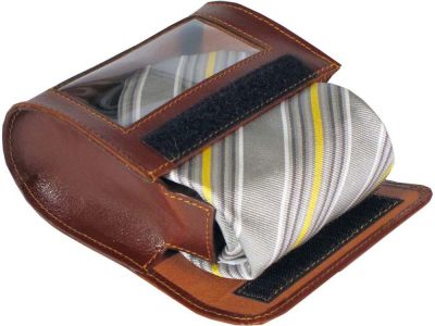 Футляр для галстука Alessandro Venanzi, коричневый, изображение 2