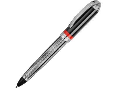 Ручка шариковая Jean-Louis Scherrer модель Race, серебристый/черный, изображение 1