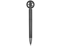 Ручка пластиковая шариковая со спиннером Wheel, темно-серый/серебристый, изображение 4