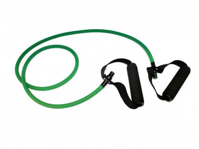 Эспандер трубчатый с ручками, нагрузка до 11 кг, зеленый, изображение 4