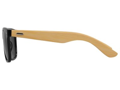 Солнцезащитные очки с бамбуковыми дужками в сером футляре, изображение 6