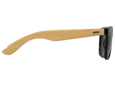 Солнцезащитные очки с бамбуковыми дужками в сером футляре, изображение 7