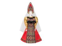 Набор Катерина: кукла в народном костюме, платок , красный, изображение 2