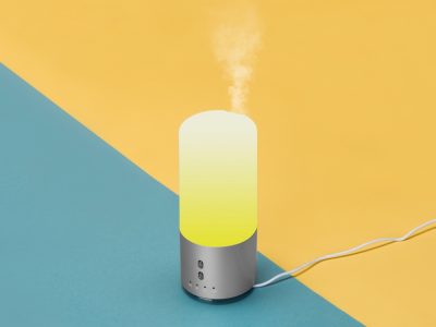 Увлажнитель воздуха с подсветкой Breathe, белый/серебристый, изображение 6