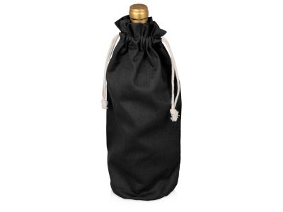 Хлопковая сумка для вина, черный — 612007_2, изображение 1