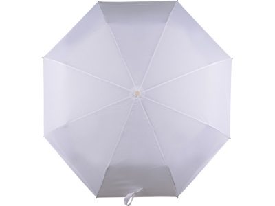 Зонт складной автоматический, белый, изображение 1