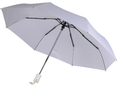 Зонт складной автоматический, белый, изображение 3