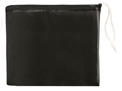 Складывающийся полиэтиленовый дождевик Paulus в сумке, черный — 10301401_2, изображение 2