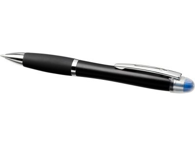 Светящаяся шариковая ручка Nash со светящимся черным корпусом и рукояткой, синий — 10743000_2, изображение 3