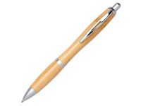 Шариковая ручка Nash из бамбука, натуральный/серебристый — 10737800_2, изображение 1