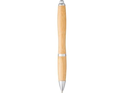 Шариковая ручка Nash из бамбука, натуральный/серебристый — 10737800_2, изображение 2