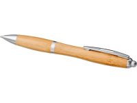 Шариковая ручка Nash из бамбука, натуральный/серебристый — 10737800_2, изображение 3